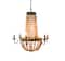 Hello Honey® 38" Brown Rustic Metal and Draped Wood Bead Chandelier